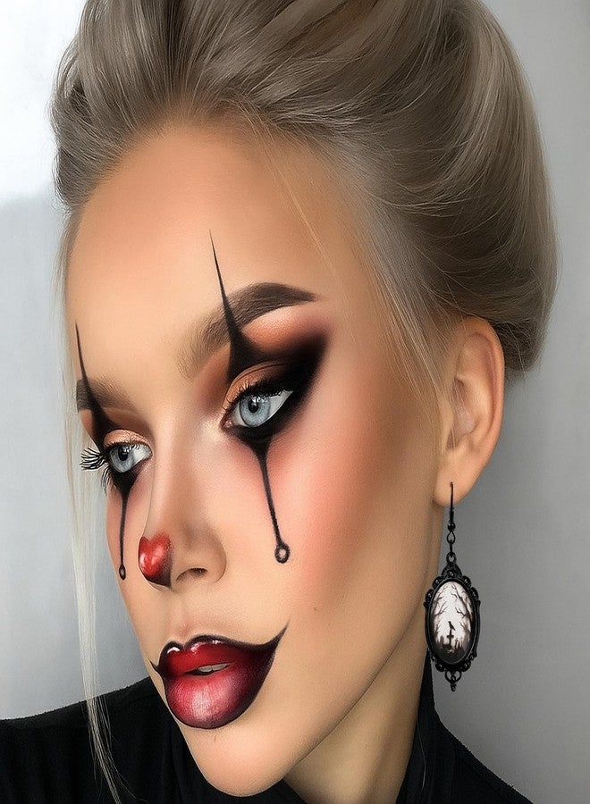 DAYANEY Halloween Goth Raven Earrings for Woman, Gothic Crow Dangle Earring Vampire Earrings Cameo Jewelry as Raven Costume Women, Halloween Jewelry Goth Vampire Accessories as Witch Outfit for Women - Image 5