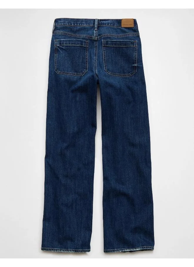 American Eagle High-Waisted Stovepipe Utility Jean