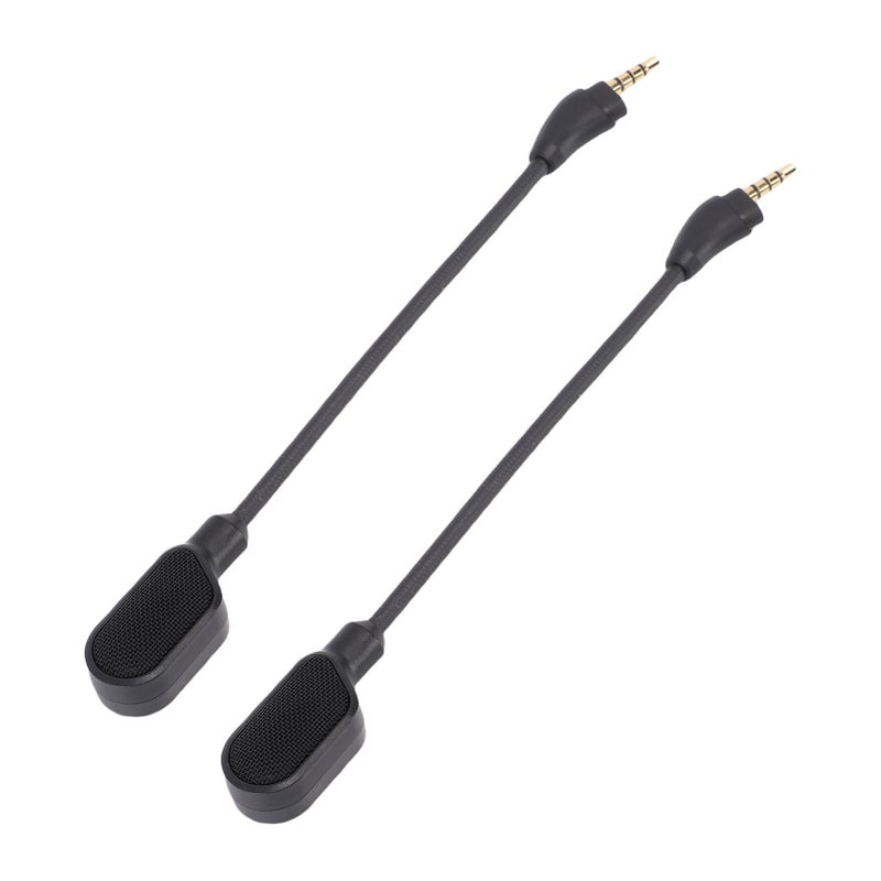 قطعين من ميكروفون سماعات ألعاب مناسبة لسماعات ألعاب سلكية HyperX Cloud III، مكافئ للضوضاء، ميكروفون منفصل ببطاقة 3.5 مم - Image 4