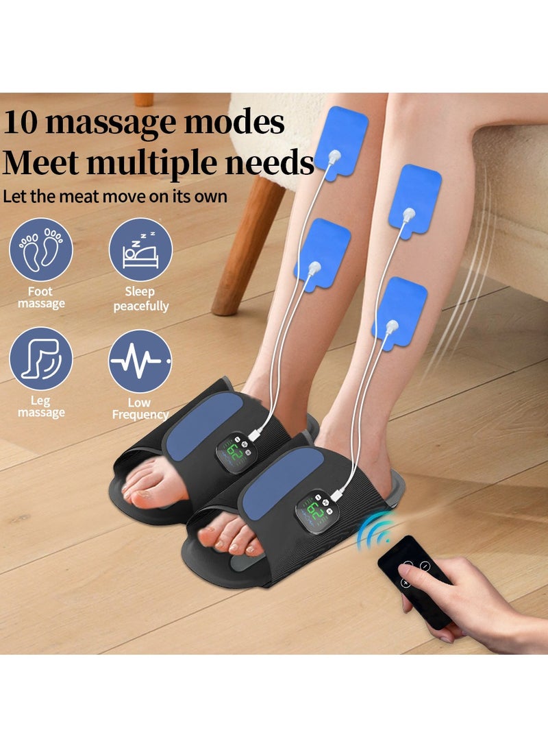 general Foot Massager with Remote Control - 10 Modes 15-Min Timer USB Rechargeable Ergonomic Electric Foot Massager for Home Office Travel - Image 5