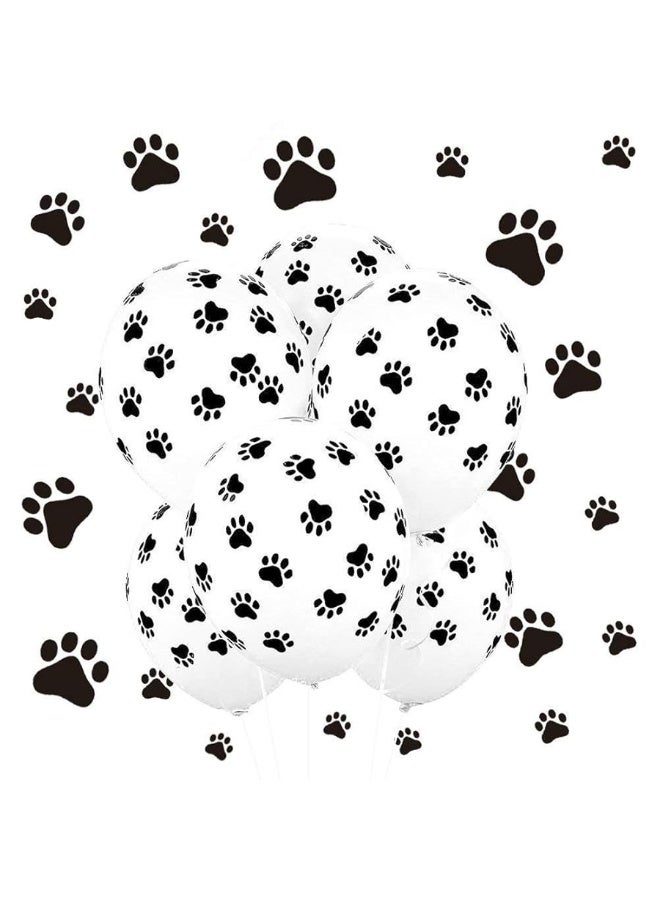 Koogel 100 Pcs Paw Print Balloons, 12 Inches Paw Balloons Dog Print Balloons for Weddings, Birthdays, Party Decorations - Image 1