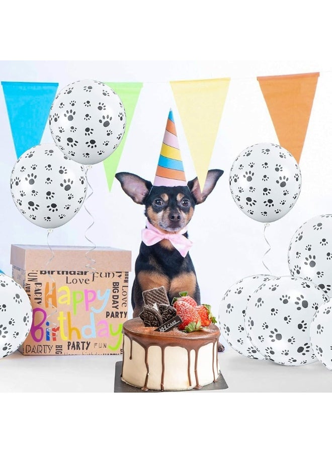 Koogel 100 Pcs Paw Print Balloons, 12 Inches Paw Balloons Dog Print Balloons for Weddings, Birthdays, Party Decorations - Image 4