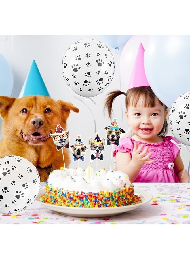 Koogel 100 Pcs Paw Print Balloons, 12 Inches Paw Balloons Dog Print Balloons for Weddings, Birthdays, Party Decorations - Image 3