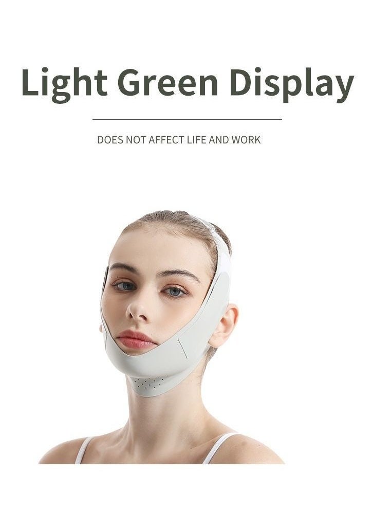 RUKYU - Anti-Aging Chin Strap - 2-in-1 Face Slimmer & Neck Toner | Ergonomic Design for Home Facial Massage (Green) - Image 1