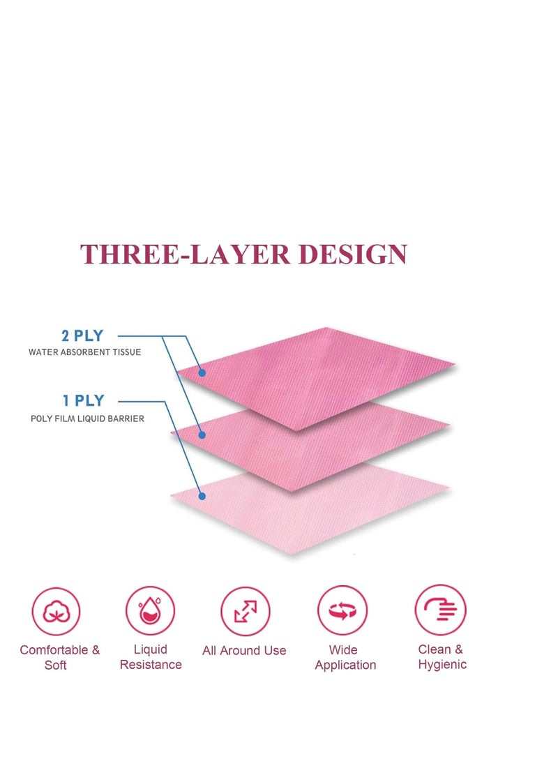 Generic 40 Disposable Waterproof Nail Art Towels, Versatile Dental Bibs and Cleaning Cloths for Pets, 13 x 18  - Image 3