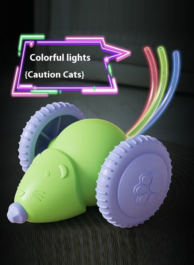 Smart Electric Cat Toy, Kitten Toys for Indoor,Interactive Mouse Toy, Kitten Toys,Interactive Toy, Automatic Toy,Silent Cat Toy with LED Lights,Auto On/Off,USB Rechargeable - Image 3