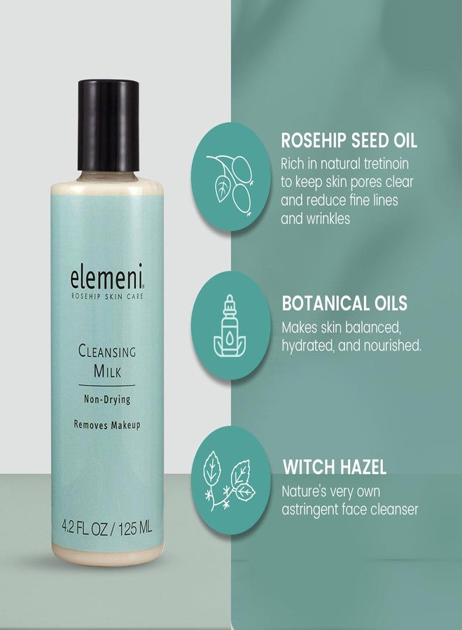 Max Green Alchemy elemeni Skin Care Cleansing Milk - Vegan Organic Makeup Remover | pH Balanced Facial Cleanser Removes Dirt & Impurities | Oil Free Eye Makeup Remover & Gentle Cleanser for Sensitive Skin, 4.2 Fl Oz - Image 5