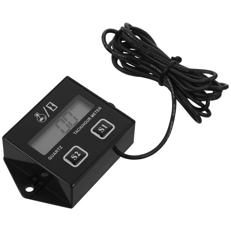 1 Set Chainsaw Tachometer Digital Display Pulse Speedometer Motorcycle Pulse Speedometer - Image 1
