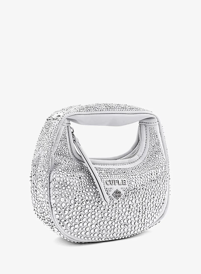 Cuple LT Grey Women’s Embellished Evening Clutch Bag for Women | Best Price UAE