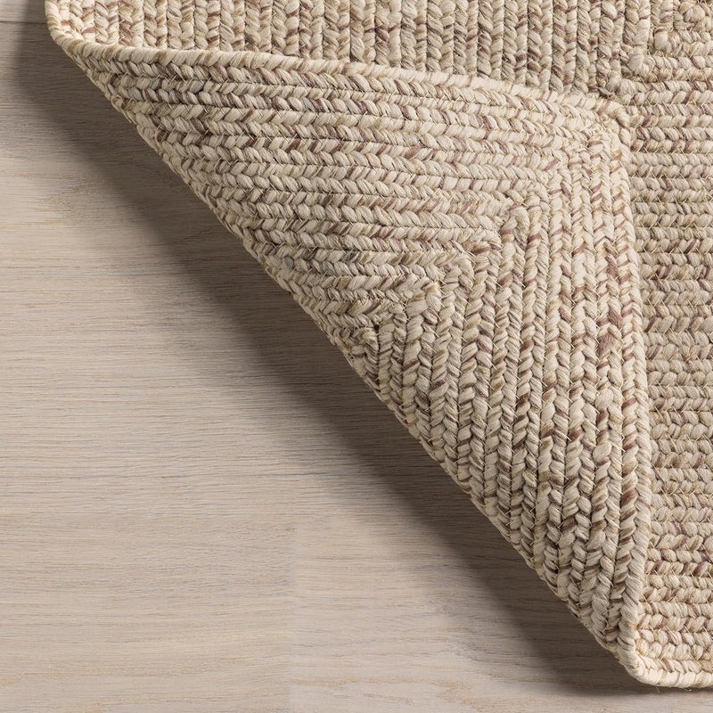 nuLOOM Wynn Braided Indoor/Outdoor Area Rug, Oval 3x5, Tan - Image 5