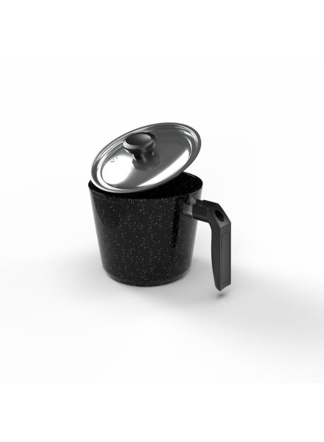 Top Chef Granit Milk Pot 16 Cm Black (Suitable For Induction) - Image 4
