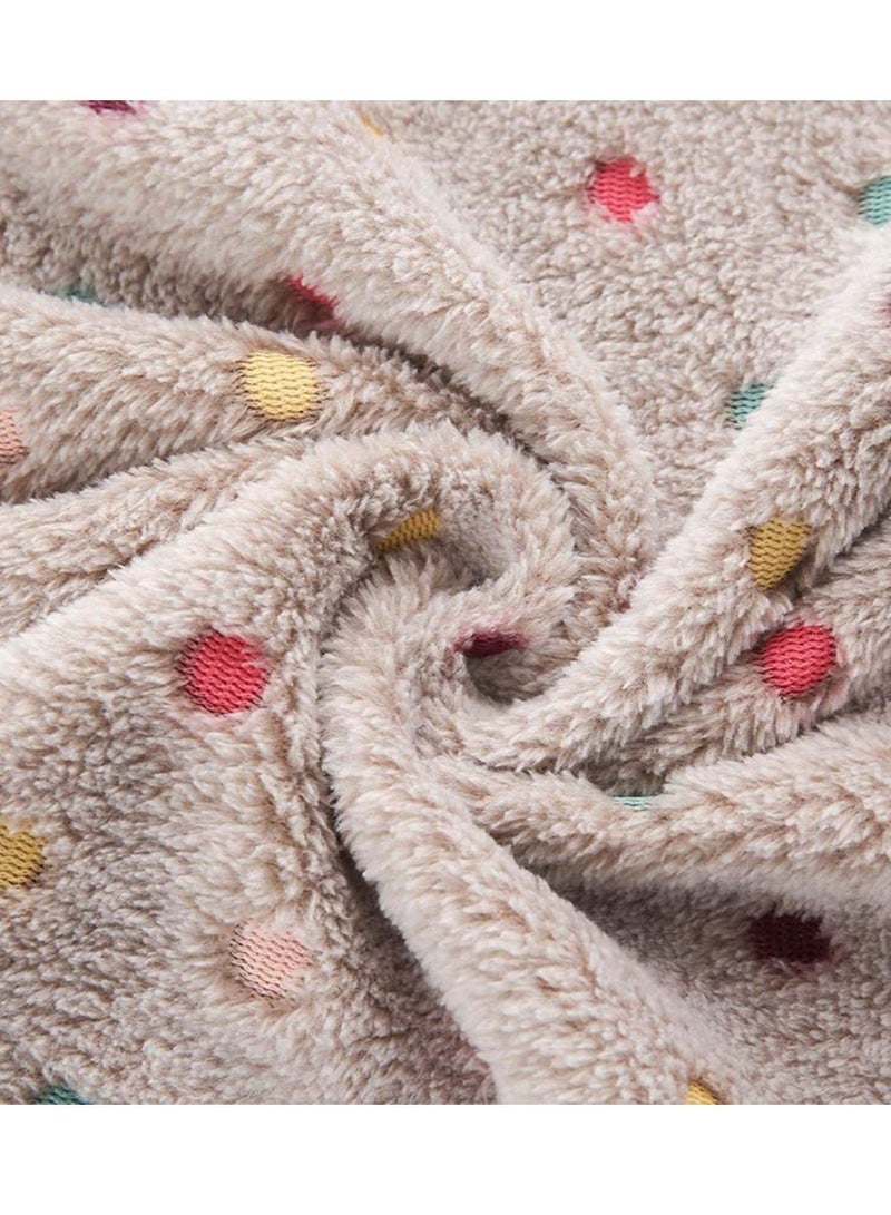 3 Blankets Super Soft and Fluffy Quality Wool Pet Blanket Facecloth Blanket for Dogs Puppies Cats Sleeping Blanket (3 Colors, 76x52cm) - Image 4