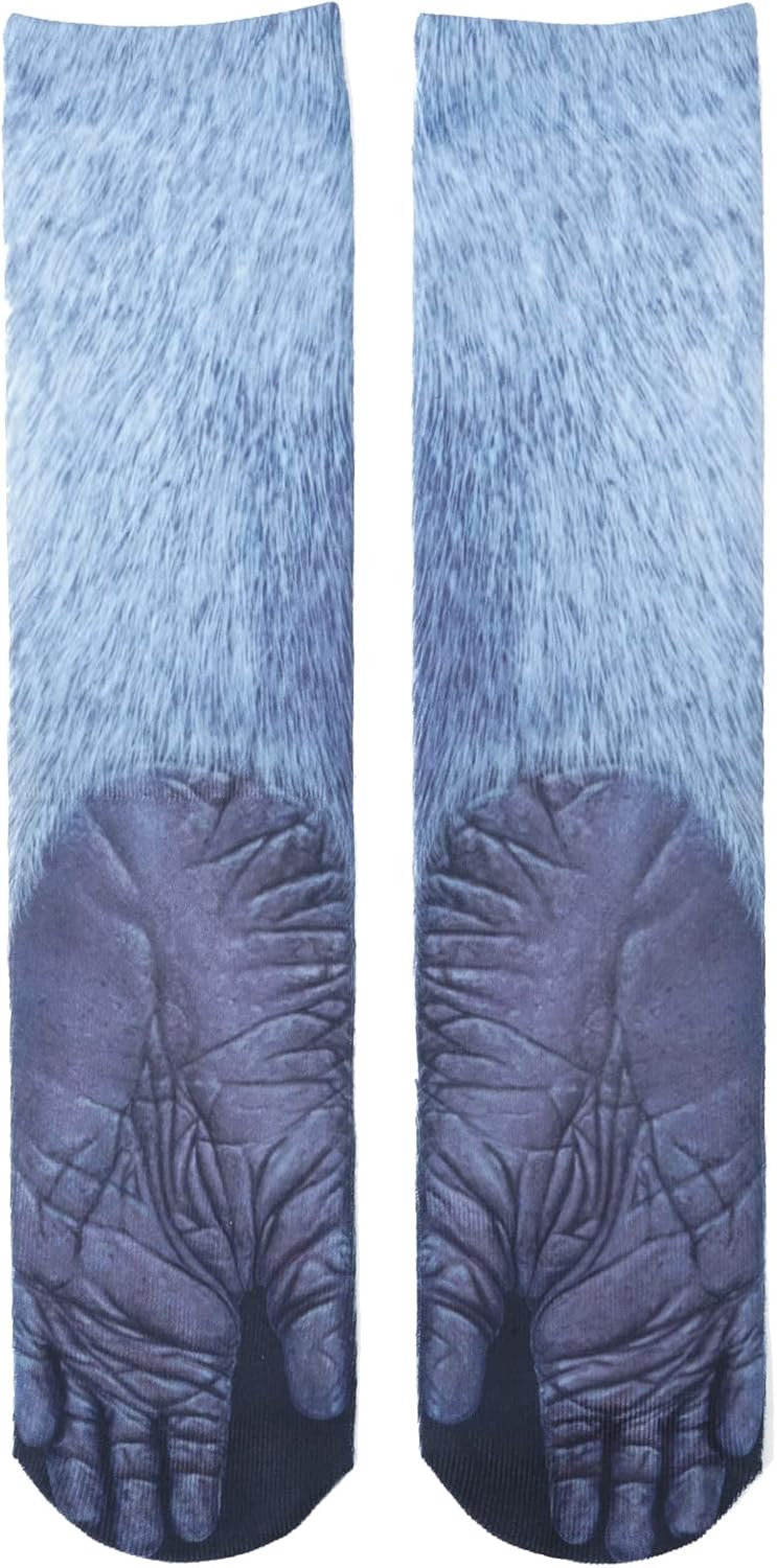 NDLBS Funny Christmas Gifts Novelty 3D Animal Paw Socks Stocking Stuffers for Adult Women Men Teens Gag White Elephant Gifts - Image 2