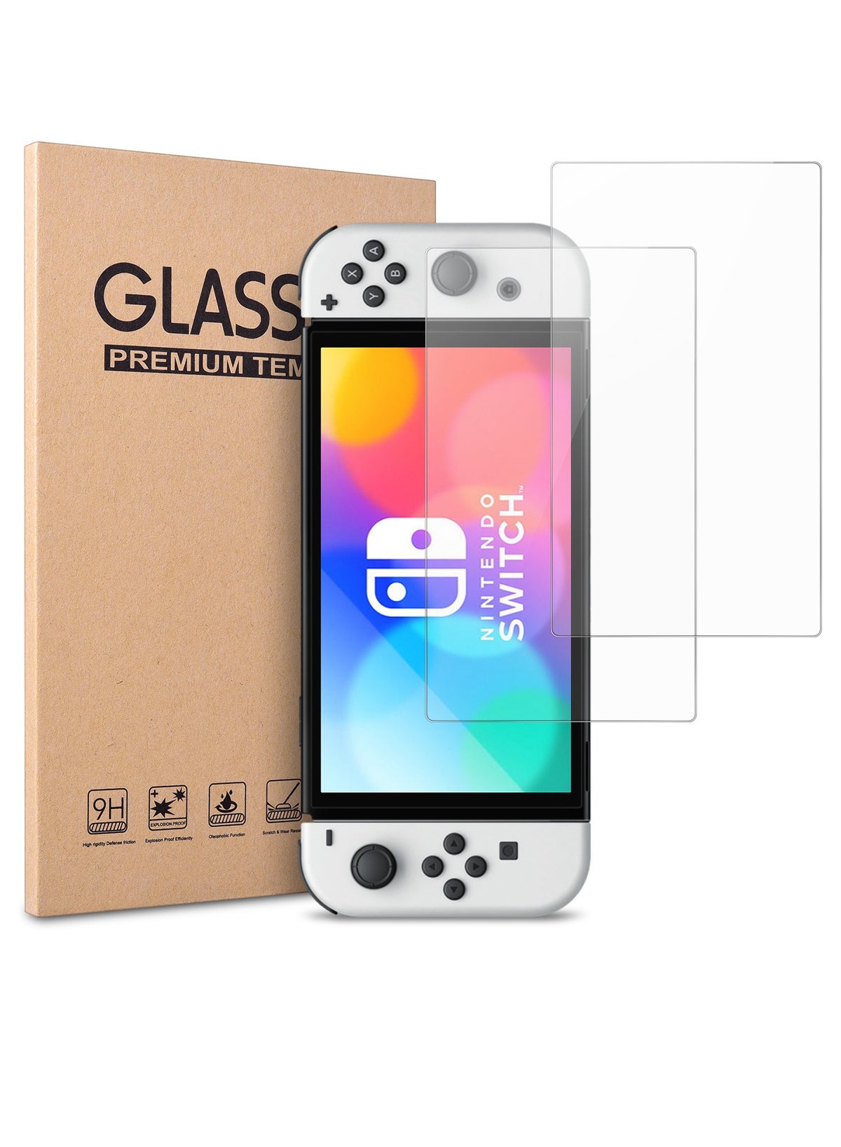 gudoo Gudoo Tempered Glass Screen Protector For Nintendo Switch 6 ZD346DDB249B2274DD150Z