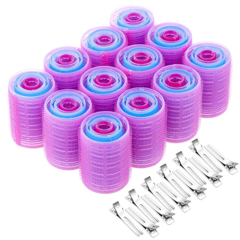 Anezus Self-Grip Rollers Set - 60 Pcs Multicolored Curlers and Clips for Hairstyling - Image 1