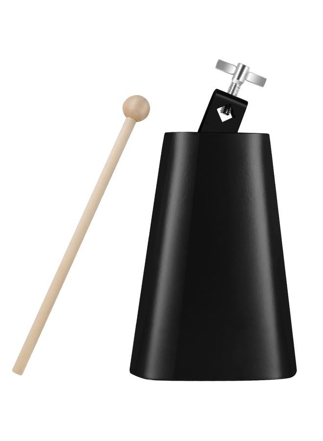 Eastrock 7 inch Metal Steel Cow Bells Noise Makers Hand Percussion Cowbell with Stick for Drum Set - Image 1