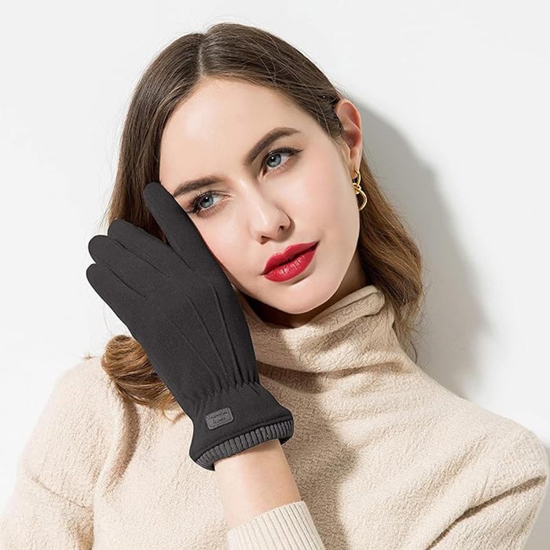 XuoAz Winter Gloves Men Women, Warm Fleece Lined Gloves,Thermal Touchscreen Outdoor Snow Gloves for Cold Weather - Image 5