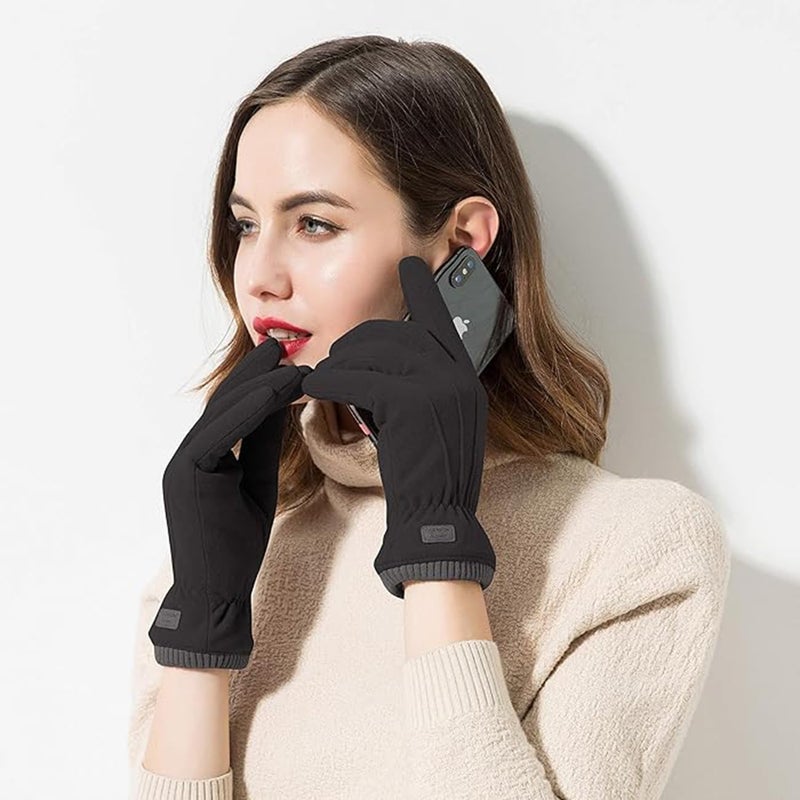 XuoAz Winter Gloves Men Women, Warm Fleece Lined Gloves,Thermal Touchscreen Outdoor Snow Gloves for Cold Weather - Image 2