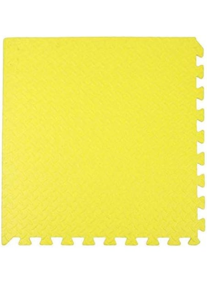 Rainbow Toys حصيرة أرضية من رغوة RBW TOYS قابلة للتداخل 100 سم × 100 سم × 2.0 سم لون أصفر عادي لحصائر الأنشطة للأطفال - Image 1