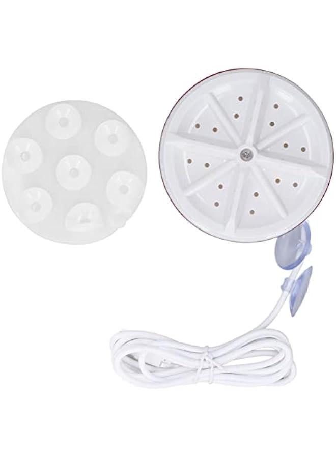 Mini Washing Machine Portable Ultrasonic generator Washer , Washing Machine for Home Travel College Room RV Apartment , turb0 Washer for washing Sock , Underwear , Automatic Cycle USB Power Washing  - Image 1