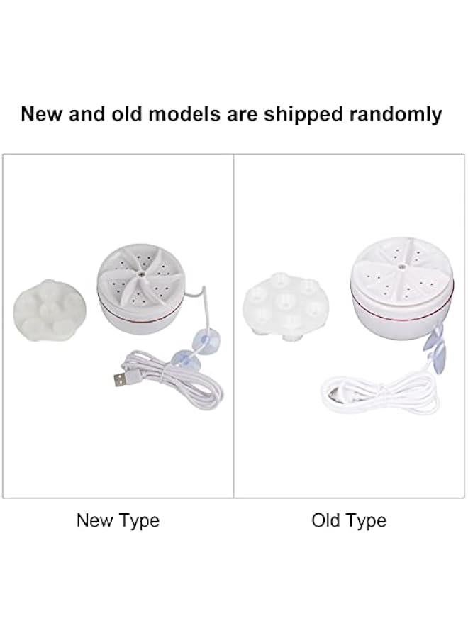 Mini Washing Machine Portable Ultrasonic generator Washer , Washing Machine for Home Travel College Room RV Apartment , turb0 Washer for washing Sock , Underwear , Automatic Cycle USB Power Washing  - Image 2