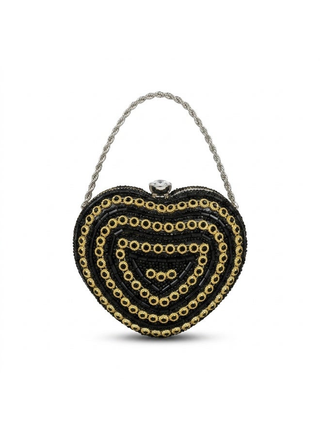 Vbranda Luxury heart-shaped evening clutch designed to capture elegance and charm VS-62 - Image 2