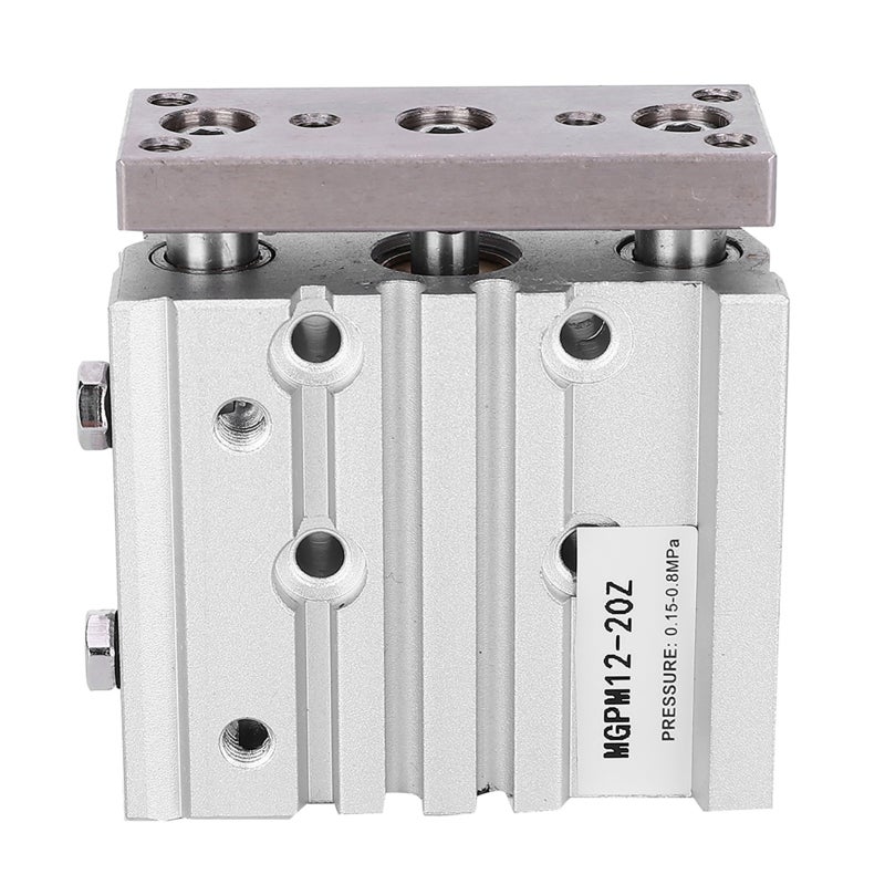 Three-Rod Air Cylinder 12mm Bore 30-100mm Stroke High Guidance Accuracy - Compact Structure Aluminum Alloy for Precision Manufacturing - Image 1