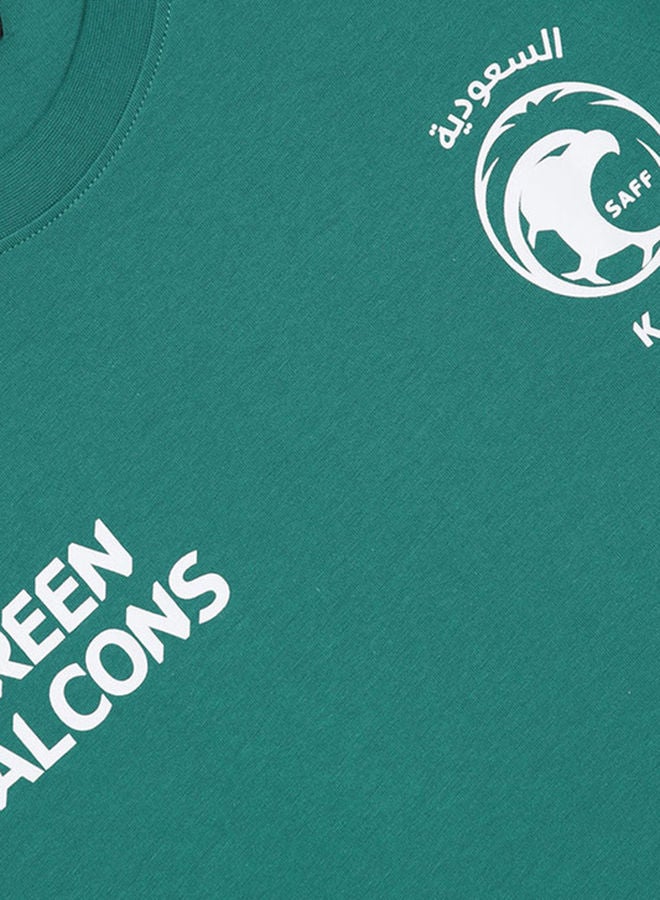 noon SAFF Qualifying years Green Printed T-Shirt - Image 4