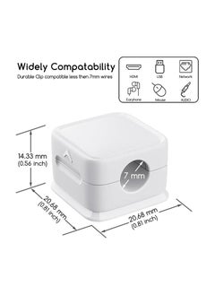 Generic 12 Pieces Charging Cable Magnetic Cable Organizer Storage Holder, Cable Management Artifact, Wire Holder Keeper Organizer, Magnetic Cord Holder Cable Clips, Magnetic Phone Wire Holder  - Image 2