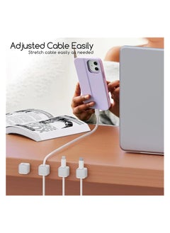 Generic 12 Pieces Charging Cable Magnetic Cable Organizer Storage Holder, Cable Management Artifact, Wire Holder Keeper Organizer, Magnetic Cord Holder Cable Clips, Magnetic Phone Wire Holder  - Image 5