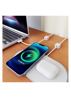 Generic 12 Pieces Charging Cable Magnetic Cable Organizer Storage Holder, Cable Management Artifact, Wire Holder Keeper Organizer, Magnetic Cord Holder Cable Clips, Magnetic Phone Wire Holder  - Image 4