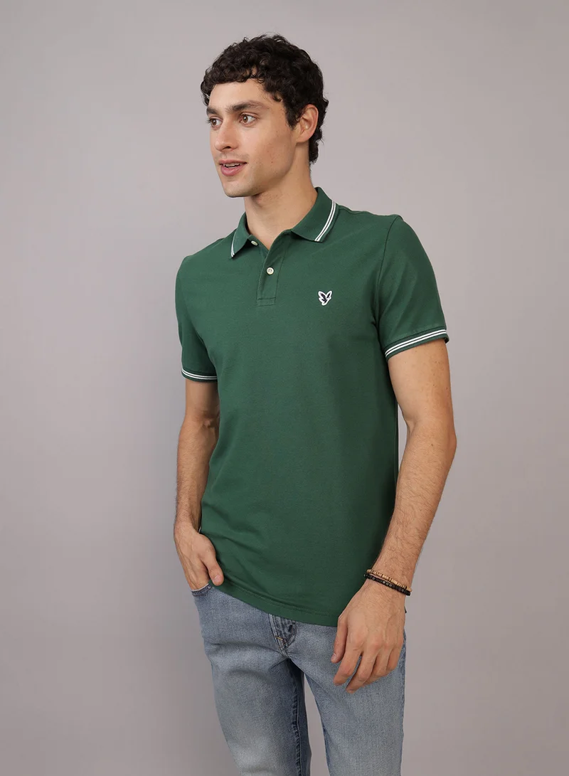 امريكان ايجل Logo Slim Fit Pique Polo Shirt