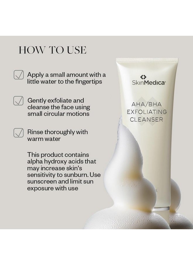 Skinmedica SkinMedica AHA/BHA Exfoliating Cleanser - Gently Scrub Away Dead Skin with Exfoliating Face Wash Cleanser, Improving the Appearance of Skin Tone and Texture, 6 Fl Oz  - Image 2