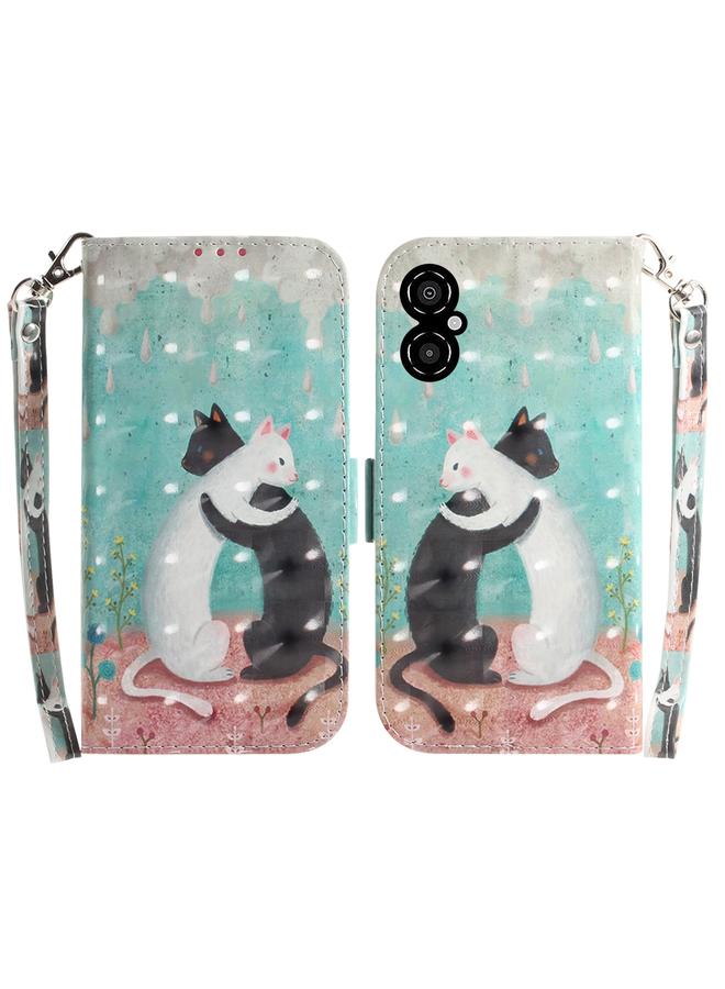 The Bros Case For Xiaomi Poco M4 5G 3D Colored Horizontal Flip Leather Phone Case