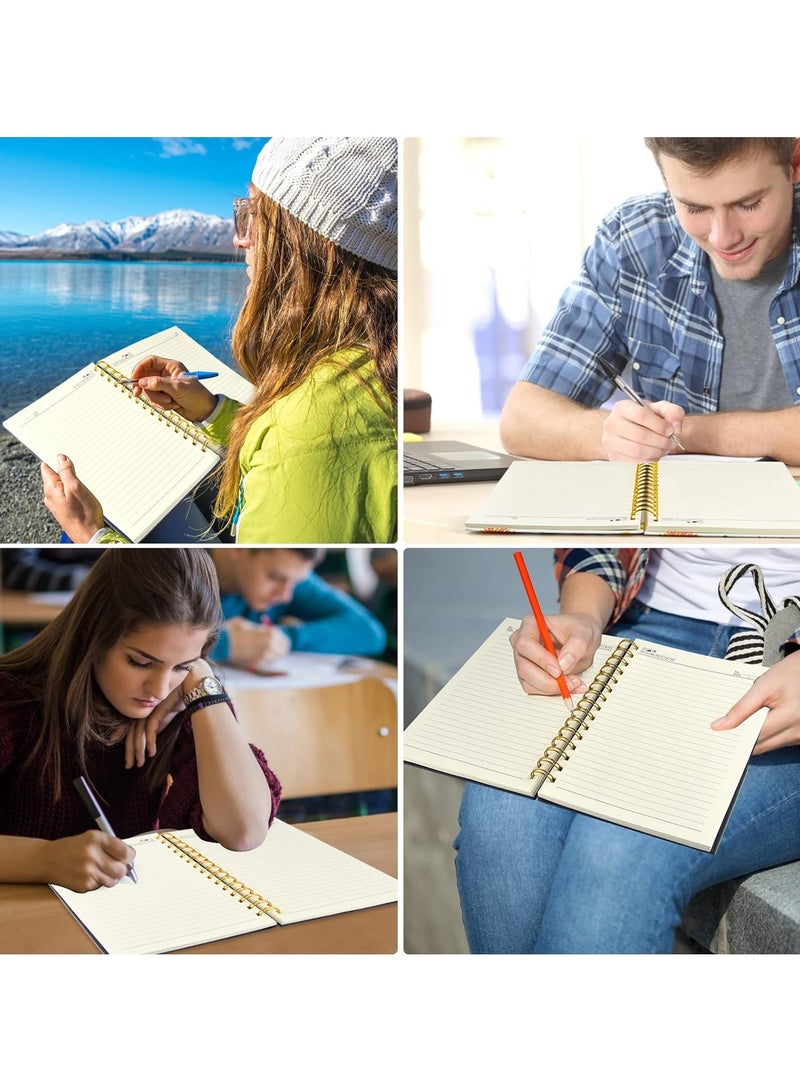 Barakah Spiral Notebook Journal for Women Hardcover Spiral Journal Lovely Blooming Floral Back Pocket Paper for Gifts Work Office and School Home Business Supplies A5 3 Pack - Image 5