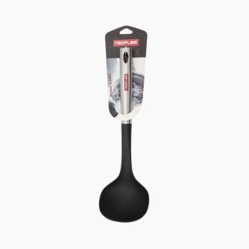 Kitchen Ladle with Stainless Steel Handle, Black