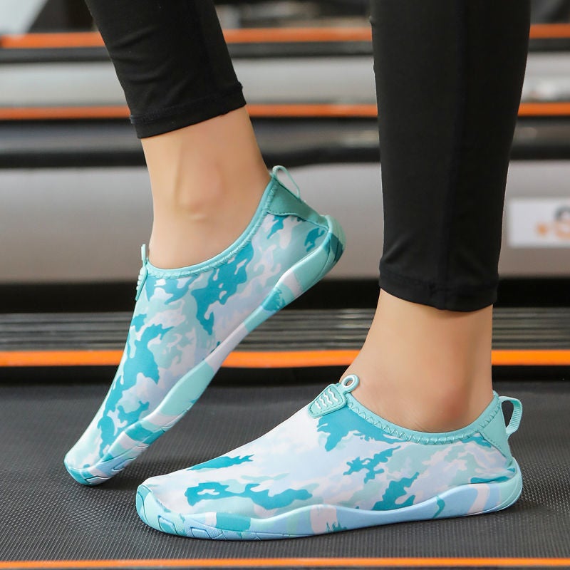 Soft-soled indoor fitness shoes for men and women non-slip yoga squat running rope skipping shoes shock absorption swimming trail shoes 118-moonlight thin bottom 