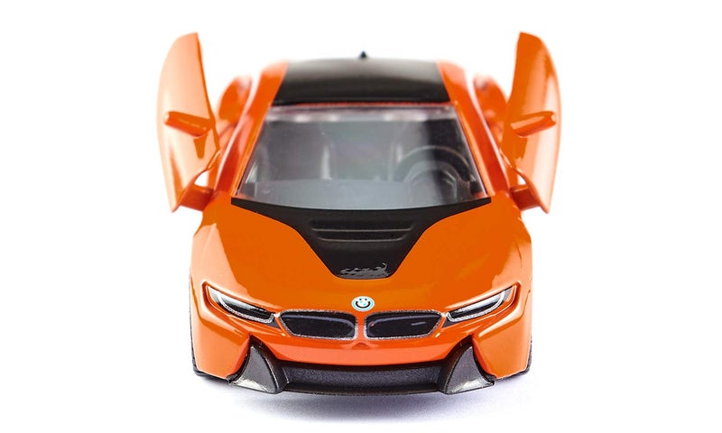 Siku 2348, BMW i8 LCI Sports Car, Orange/Black, Metal/Plastic, 1:50, Functional Doors, Removable Tyres - Image 5