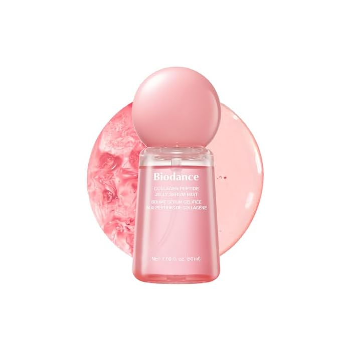 BIODANCE Collagen Peptides Jelly Serum Mist, Hydrating Face Mist, Plumping, Anti-Aging Face Spray, Sprayable Hydrogel, Travel Essentials & Self Care Gifts for Women, Korean Skin Care | 1.69 fl.oz