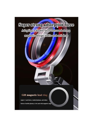 Magnetic Tripod for iPhone 16/15/14/13/12 Plus Pro Max Series, Aluminium Mini Magnetic Phone Tripod for iPhone and MagSafe, 360° Adjustable Magic Clip Folding Magnetic Phone Stand, 1/4" Screw - view 5