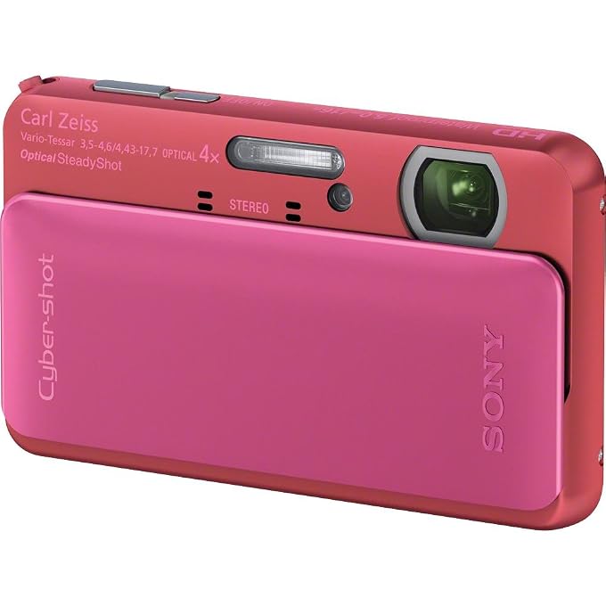 Sony Cyber-shot DSC-TX20 16.2 MP Exmor R CMOS Digital Camera with 4x Optical Zoom and 3.0-inch LCD (Pink) (2012 Model) - Image 1