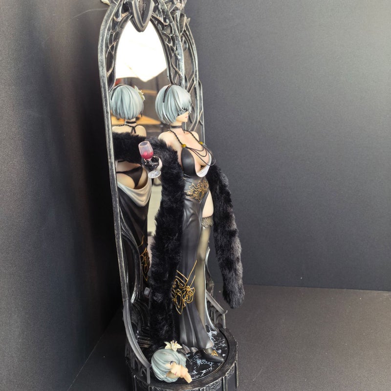 NieR:Automata 2B 63cm Figure Dual Head Sculpture Mirror Scene - Image 3
