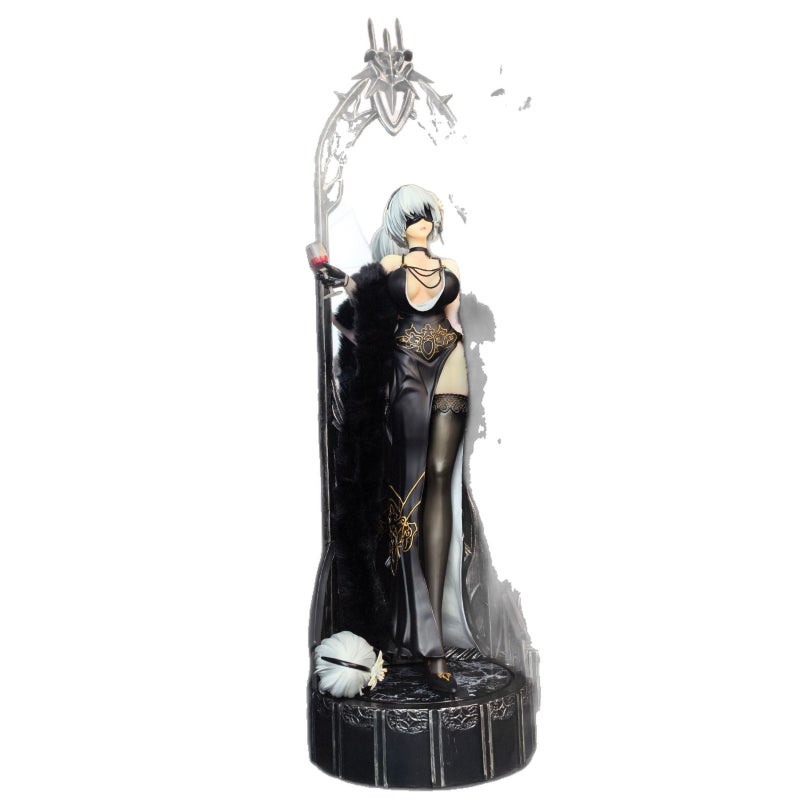 NieR:Automata 2B 63cm Figure Dual Head Sculpture Mirror Scene - Image 1