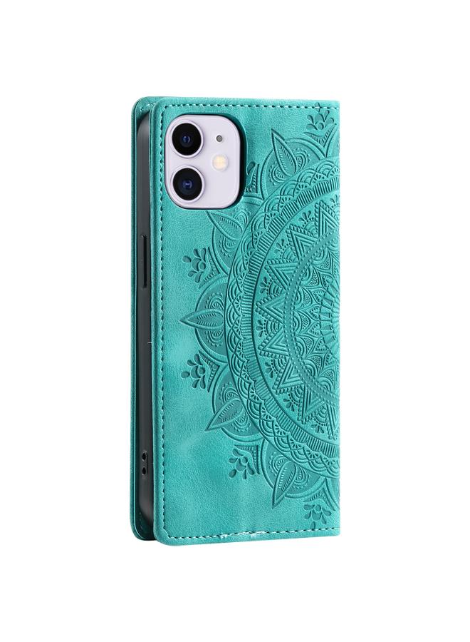 Zaboon Case For iPhone 11 Totem Embossed Magnetic Leather Phone Case - Image 3