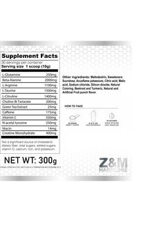 Z&M HARDCORE Z&M Pre-workout Fruit punch  - Image 4