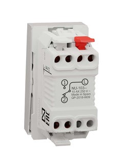 Schneider Electric Switch, New Unica, 1-Pole 2-Way, 10Ax, 1 Module, Screwless Terminals, Untreated, Ip4X, White - pzsku/ZD347D708231761E9606CZ/45/_/1716279178/ed7e619b-5803-4534-8b55-c6696be180be