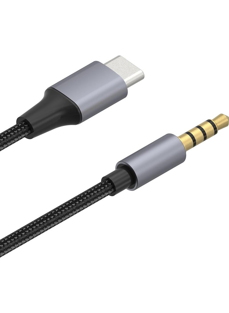 GUDOO USB C to 3.5mm Headphone Car Auxiliary Cord, Type C to 3.5mm Audio Aux Jack Cable Adapter Compatible with Samsung Galaxy S24 S23 S22 S21 Note 20, Pixel 4 5 XL 1M  - Image 3