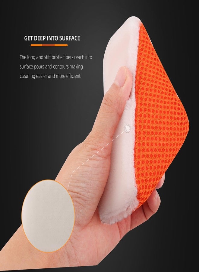SPTA Car Interior Scrubbing Sponge, 10 Pack Triangle Car Wash Sponges, Wedge Scrubber for Scrubbing Leather, Rubber and Plastic - Image 5