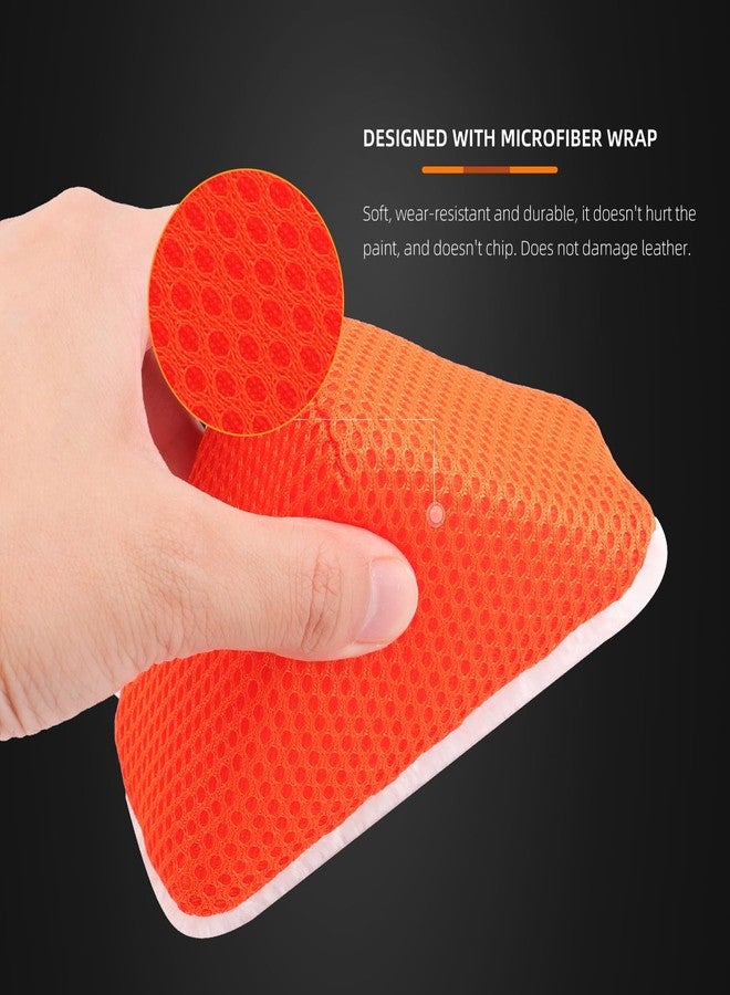 SPTA Car Interior Scrubbing Sponge, 10 Pack Triangle Car Wash Sponges, Wedge Scrubber for Scrubbing Leather, Rubber and Plastic - Image 4