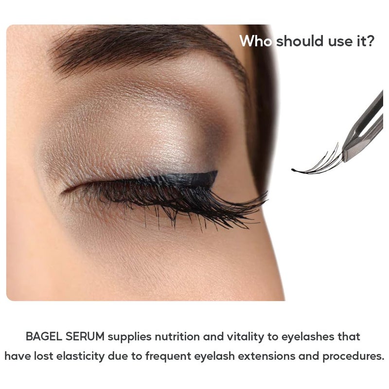 BAGEL Korean Premium Eyelash Growth Serum Tonic 8ml Essence 10ml Set - Image 3
